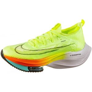 New Nike Womens Air Zoom Alphafly Next% in Barely Volt/Black-Hyper Orange US 8